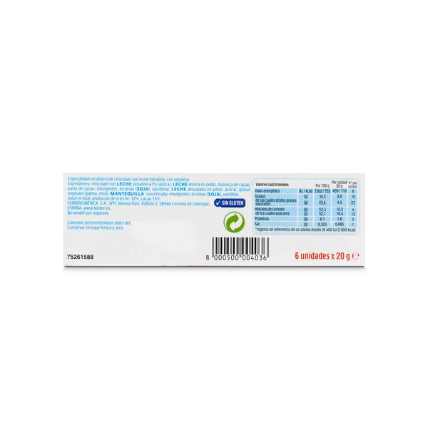 Huevos de chocolate con sorpresa Kinder estuche 126 g 3