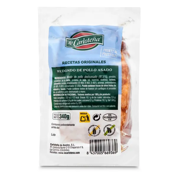 Redondo de pollo asado La Carloteña 340 g 3