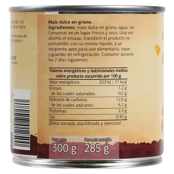 Maíz dulce Dia Vegecampo 285 g 3