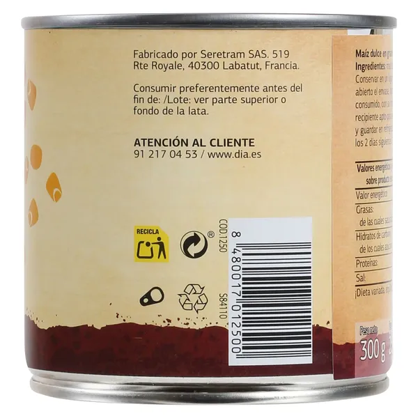 Maíz dulce Dia Vegecampo 285 g 4