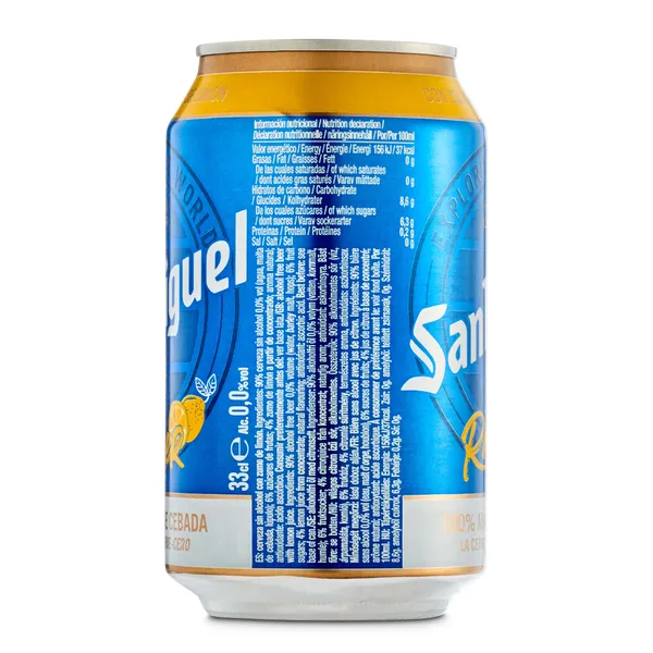 Cerveza radler con limón 0,0% alcohol San Miguel lata 33 cl 3