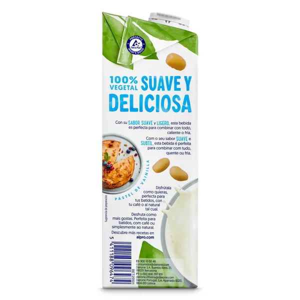 Bebida de soja Ligera Alpro 1 L 4