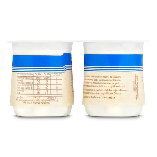 Cuajada sin azúcar Danone pack 2 x 135 g 3