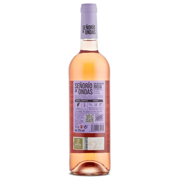 Vino rosado D.O. Rioja Señorío de Ondas botella 75 cl 2