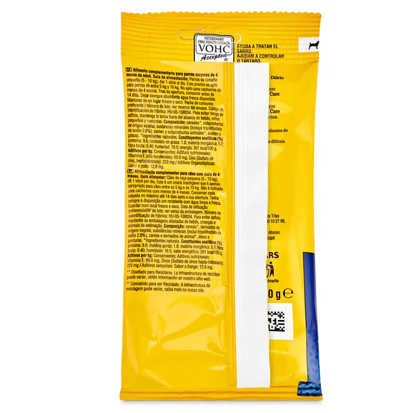 Snack para perros mini Pedigree Dentastix bolsa 110 g 2