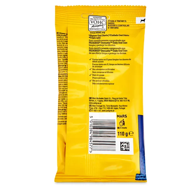 Snack para perros mini Pedigree Dentastix bolsa 110 g 3