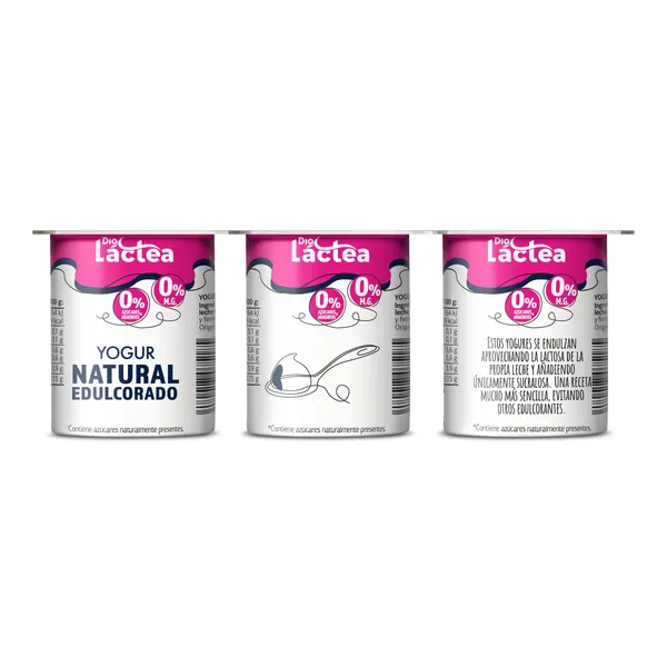 Yogur natural desnatado edulcorado Dia Láctea 6 x 125 g 2