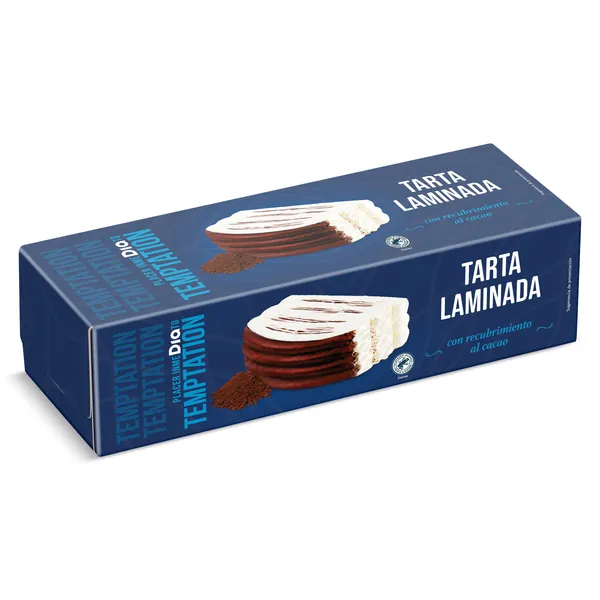 Tarta laminada nata y chocolate Dia Temptation 525 g 3
