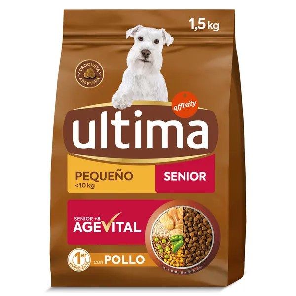 Alimento para perros mini senior Ultima 1.5 Kg 2
