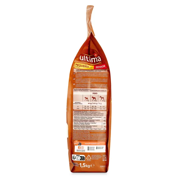 Alimento para perros mini senior Ultima 1.5 Kg 3