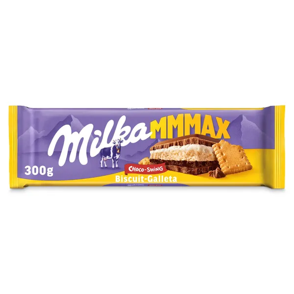 Chocolate con leche relleno de galleta choco-swing Milka 300 g 2