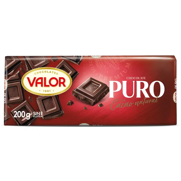 Chocolate puro Valor 200 g 2