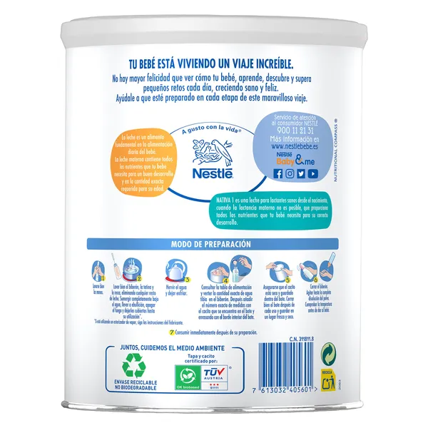 Leche infantil 1 inicio Nativa lata 800 g 3