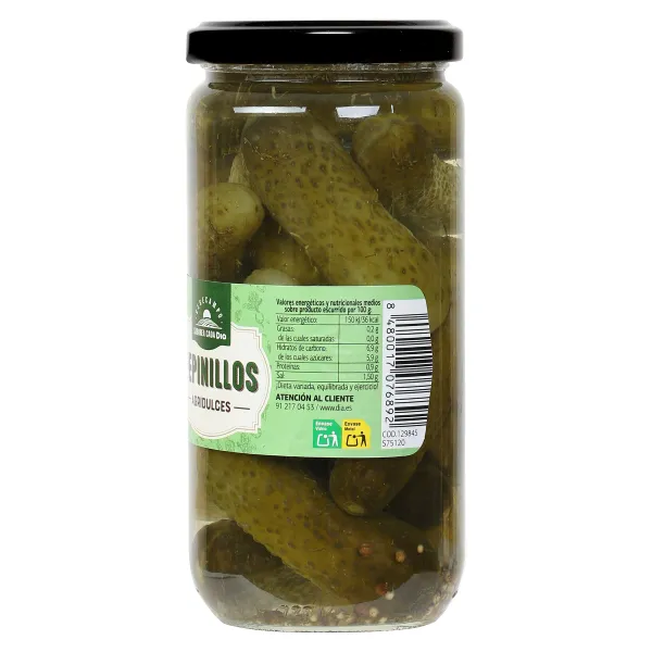 Pepinillos agridulces Dia Vegecampo 360 g 3