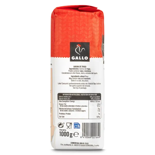 Harina de trigo Gallo 1 Kg 4