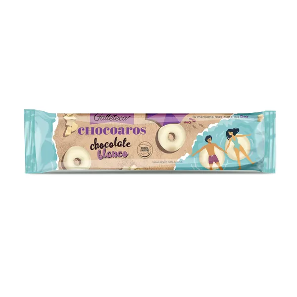 Roscos de galleta con chocolate blanco chocoaros Galleteca de Dia 128 g 2