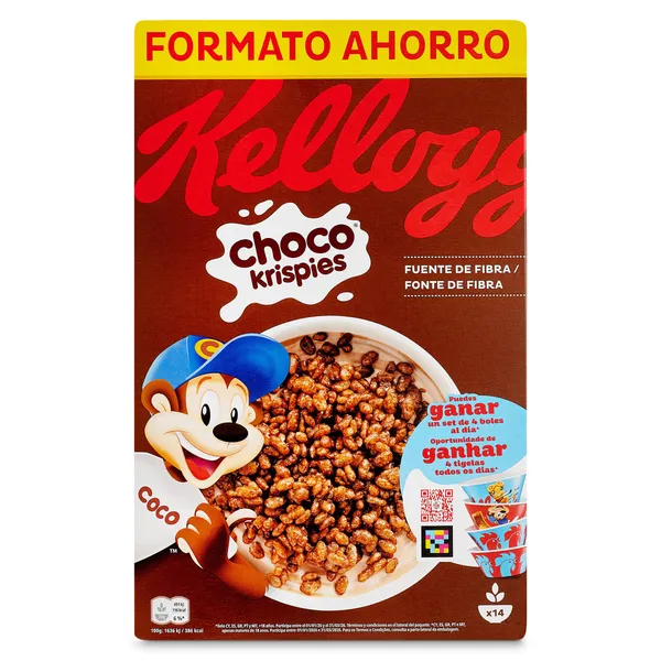 Cereales de arroz inflado Kellogg's Choco Krispies 420 g 2