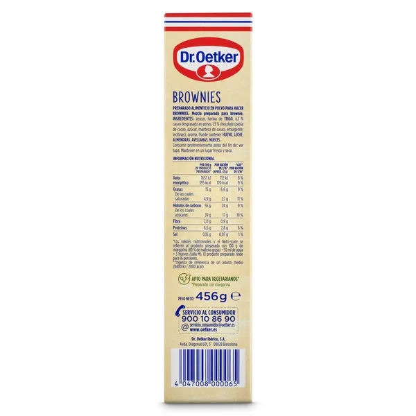 Preparado para brownies Dr. Oetker caja 456 g 2