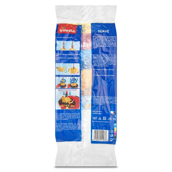 Fregona supersuave amarilla Vileda bolsa 1 unidad 2
