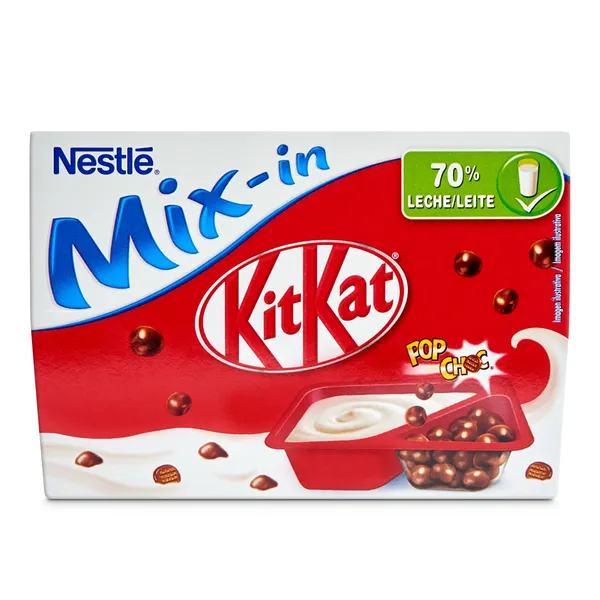 Yogur con trozos de KitKat Nestlé pack 2 x 115 g 2
