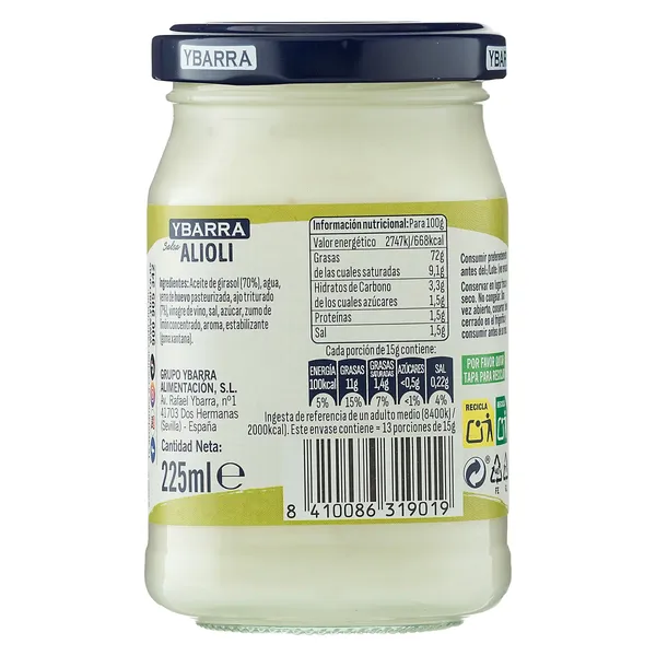 Alioli Ybarra 225 ml 3