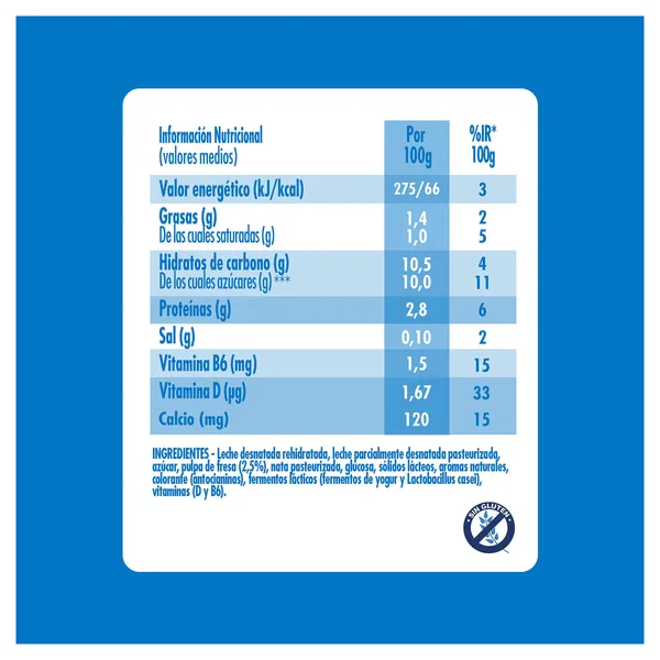 Yogur líquido de fresa Actimel pack 12 x 100 g 5
