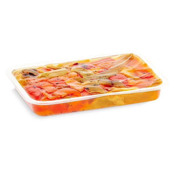Pimientos rojos y verdes asados Huerta Camporico bandeja 350 g 3