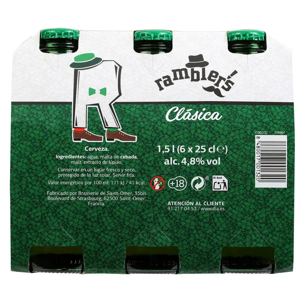 Cerveza clásica Dia Ramblers pack 6 x 25 cl 5