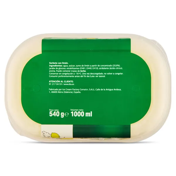 Barqueta sorbete de limón Dia Temptation 540 g 5