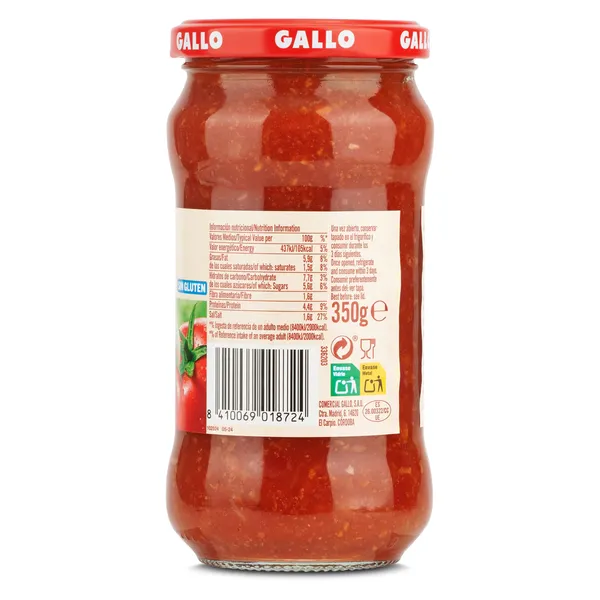 Salsa boloñesa Gallo frasco 350 g 2
