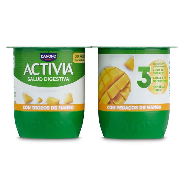 Bífidus con mango Activia pack 4 x 120 g 2