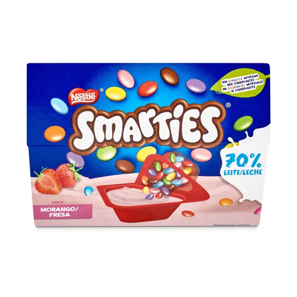 Yogur con Smarties Nestlé pack 2 x 128 g 2