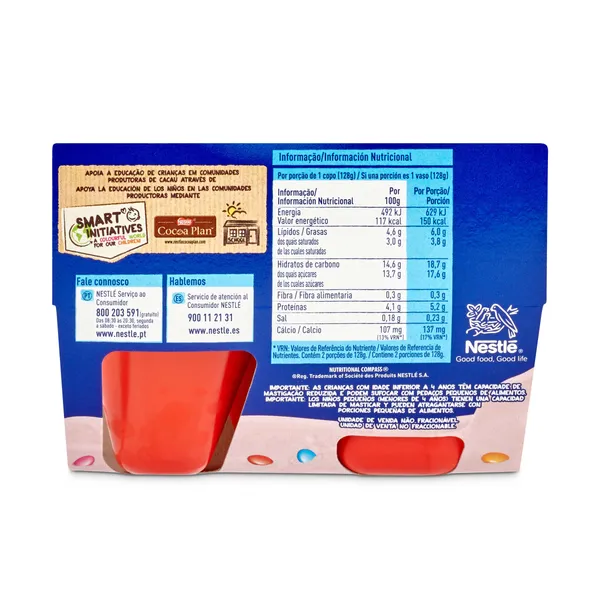 Yogur con Smarties Nestlé pack 2 x 128 g 4