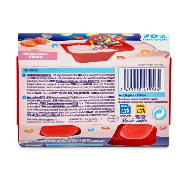 Yogur con Smarties Nestlé pack 2 x 128 g 5