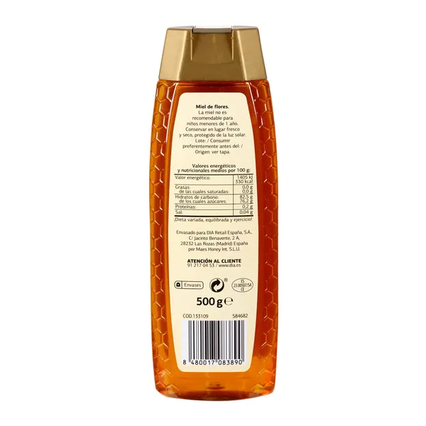 Miel de flores antigoteo Mielove de Dia 500 g 3