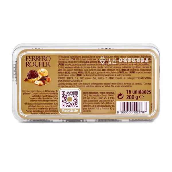Bombones Ferrero Rocher caja 200 g 3