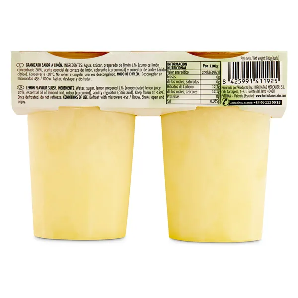 Granizado de limón Mercader 4 x 190 g 4