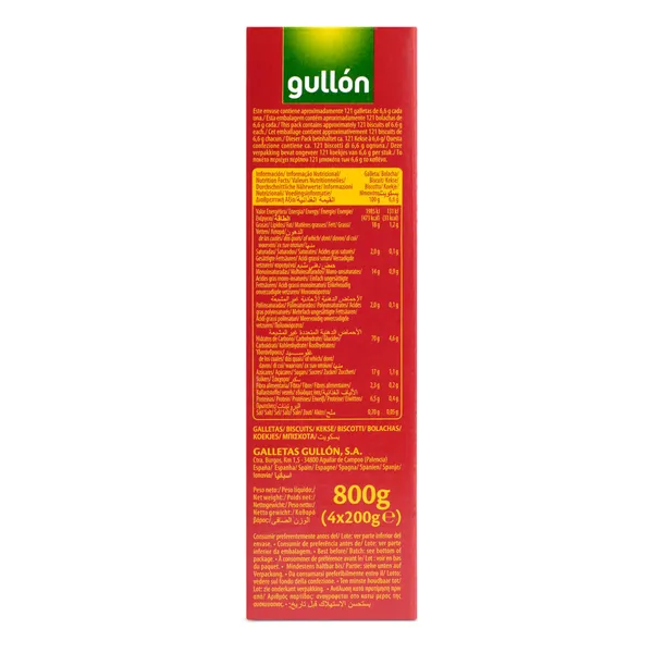 Galletas dorada con cereales Gullón caja 800 g 4