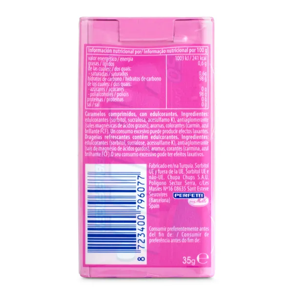 Caramelos bubble fresh sin azúcar Smint lata 35 g 3