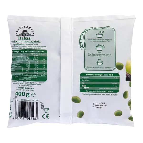 Habas baby Dia Vegecampo 400 g 2