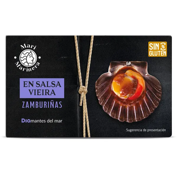 Zamburiñas en salsa vieira Dia Mari Marinera 63 g 2