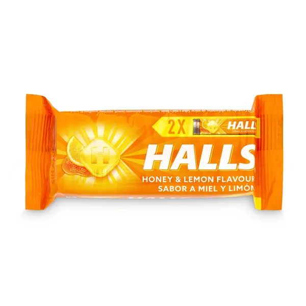 Caramelos sabor miel y limón Halls 2 x 32 g 2
