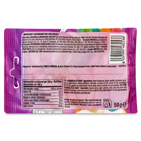 Golosinas gusanos neón Trolli 50 g 3
