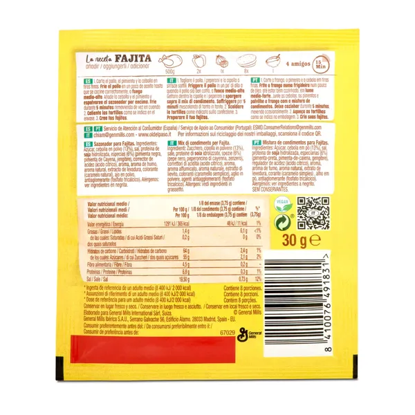 Sazonador para fajitas Old El Paso sobre 30 g 2