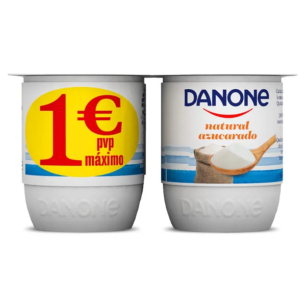 Yogur natural azucarado Danone pack 4 x 120 g 2