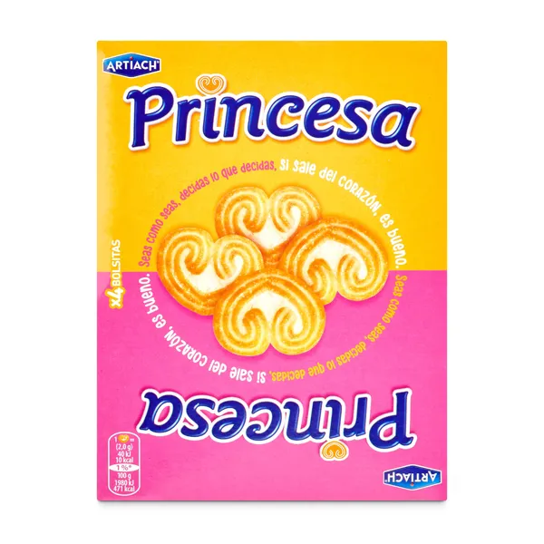 Mini galletas de hojaldre Artiach Princesa caja 120 g 2