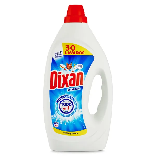 Detergente líquido todo en uno Dixan 30 lavados 2