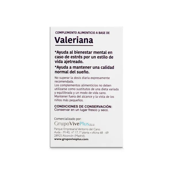 Valeriana Vivisima+ caja 50 unidades 3