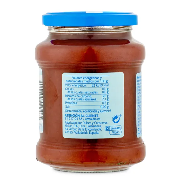 Mermelada de fresa 0% sin azúcares añadidos Dia Fruticampo 330 g 4