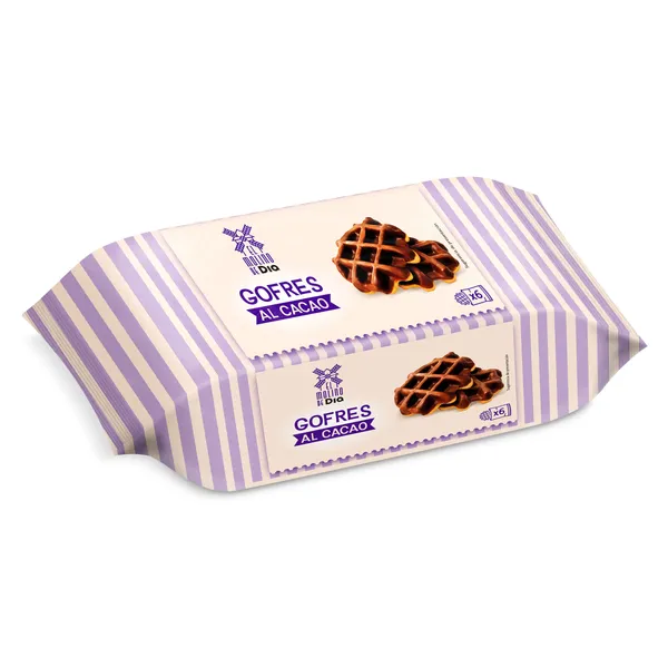 Gofre recubierto de cacao El molino de Dia bolsa 360 g